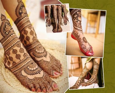 8_10 Amazing Henna Or Mehndi Latest Designs For Brides Leg  10 amazing