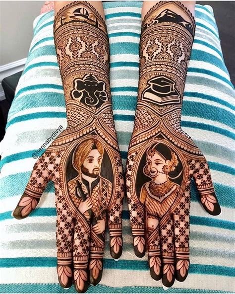 1_20 Best Portrait Mehendi Designs For Your Wedding