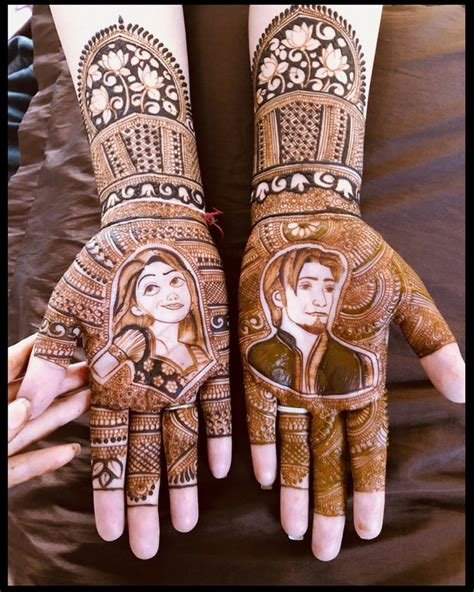 2_20 Best Portrait Mehendi Designs For Your Wedding