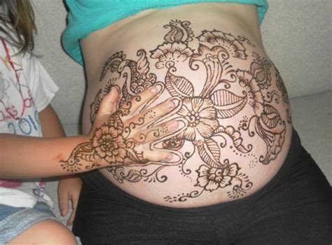 13_Stylish Mehndi Designs For Pregnant Belly  Mehndi Designs