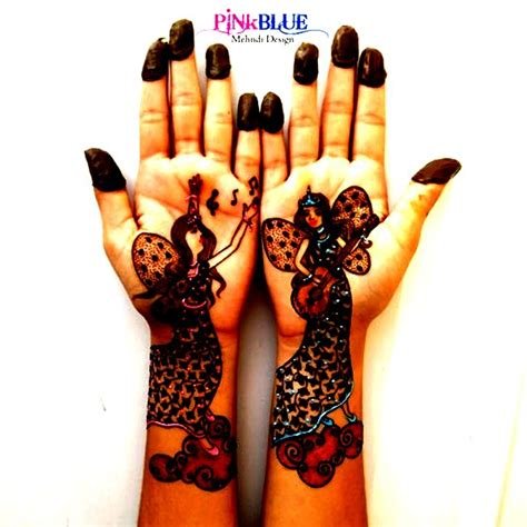 15_Cartoon  Simple Mehndi Designs For Kids They Just Love Them