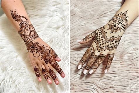 9_70 Gorgeous Back Hand Mehndi Designs That Stole Our Hearts  Pyaari