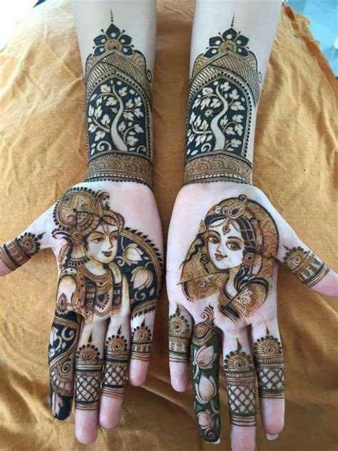 9_10 Radha Krishna Mehndi Design Themes Youll Fall In Love With