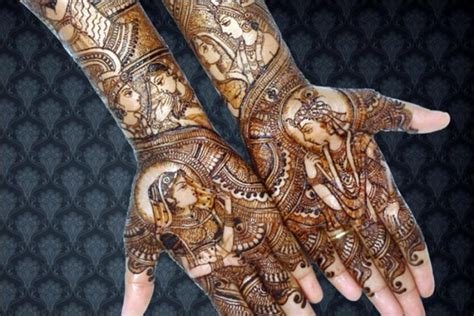 8_10 Mehendi Designs to Celebrate Krishna Janmashtami  Bridal Look