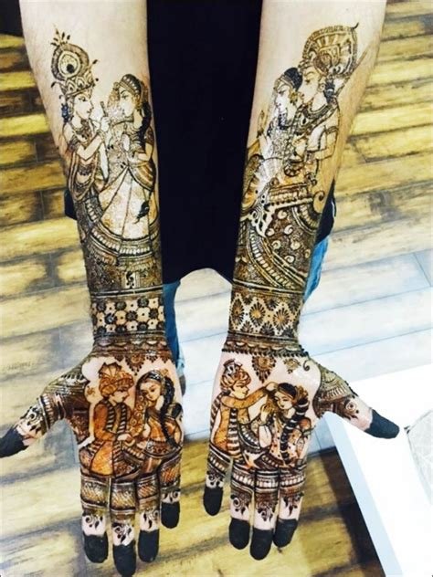 1_10 Radha Krishna Mehndi Design Themes Youll Fall In Love With