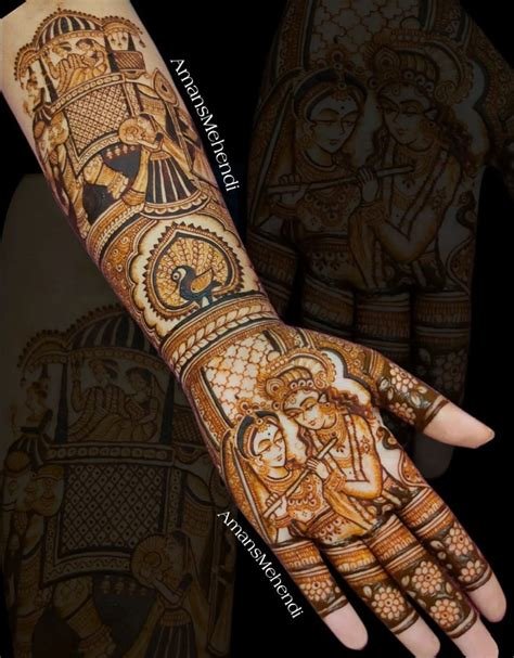 6_10 Radha Krishna Mehndi Design Themes Youll Fall In Love With