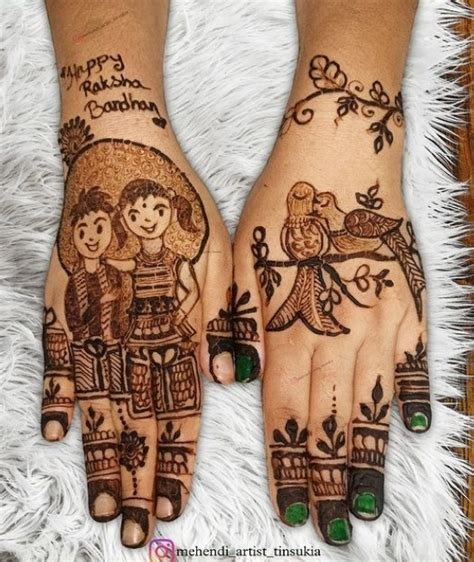 9_Rakshabandhan 2021 Easy Henna Mehndi Designs  rakshabandhan 2021 easy