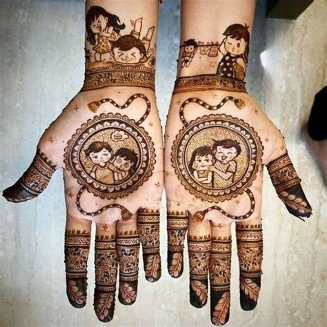 14_Best 25 Raksha Bandhan Mehndi Design  Mixing Images