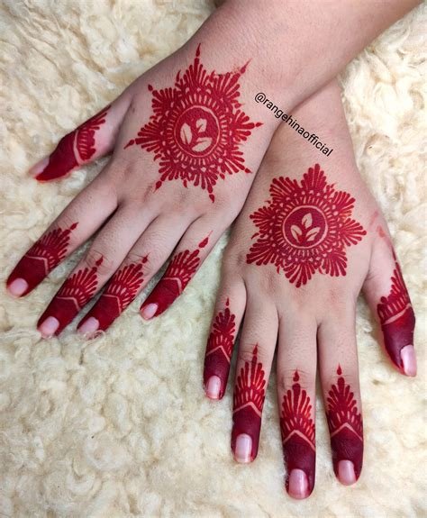 2_9 Modern and Attractive Red Cone Mehndi Designs  Styles At Life