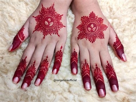 3_9 Modern and Attractive Red Cone Mehndi Designs  Styles At Life