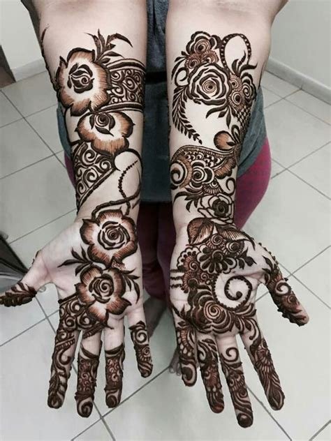6_Beautiful Front and Back Hand Mehndi Designs For Bridal