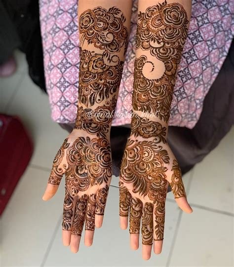 4_Ideal Impressive Rose Style Bridal Mehndi Designs  Rose Style Bridal