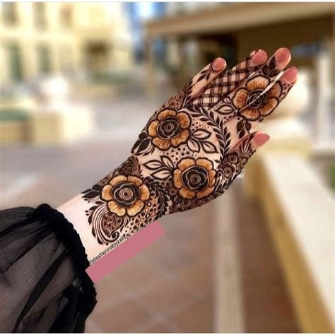 15_Flower Mehndi Designs For Back Hands  Best Flower Site