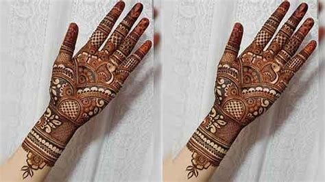 1_100 Royal Mehndi Designs Front  Back Hand  TailoringinHindi