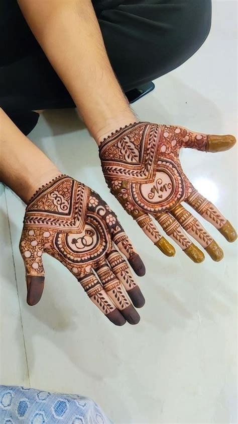 11_25 Royal Groom Mehndi Design Elegance for the GroomtoBe