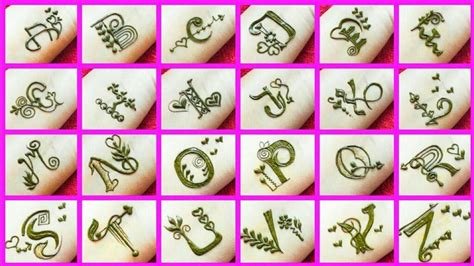 7_Alphabet Mehndi Design A E H K M S Mehndi Design A To Z Letter Tattoo