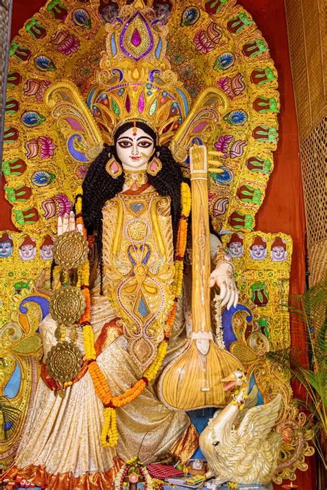 7_Goddess Saraswati Idol is Under Preparation for Upcoming Saraswati Puja