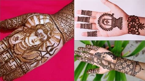 1_Maha Shivratri 2022 Mehndi Designs Easy Arabic Lord Shiva Portrait