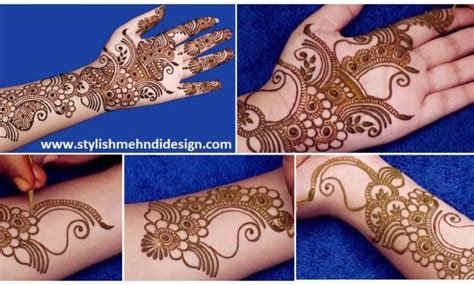 10_Simple Arabic Mehndi Designs Step By Step