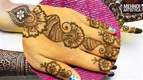 7_Simple Arabic Mehndi Design For Hands  Step by Step Tutorial