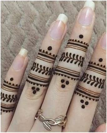 5_40 Simple  Easy Finger Mehndi Design Ideas  Blog  MakeupWale