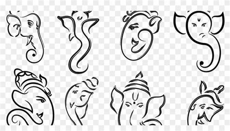 2_Simple Ganesh Mehndi Design  Png Download  Simple Drawings Of Ganesha