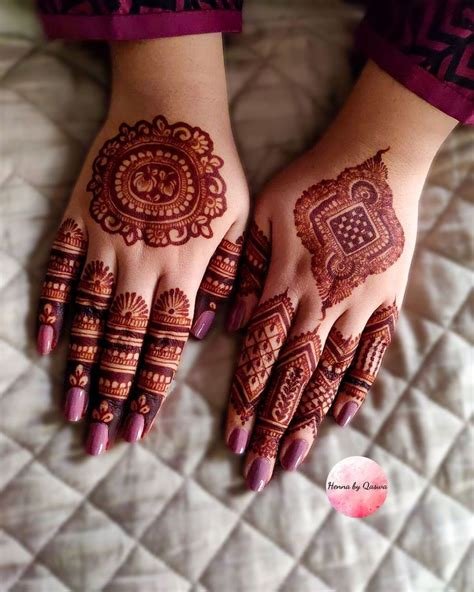 14_Easy Round DesignGol Tikka Mehndi for Hands 2021  FashionGlint