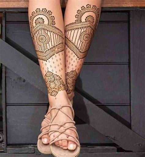 12_1000 Leg Mehndi Designs  Simple  Easy Henna Patterns