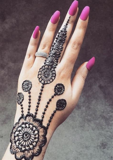 6_Latest Simple Arabic Mehndi Designs for Back Hand 2024  K4 Fashion