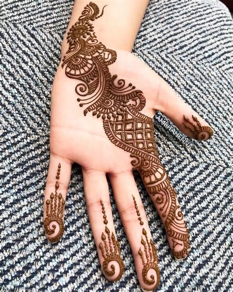 11_21 Simple Mehndi Design for Left Hand Inspirations For The Bride Squad