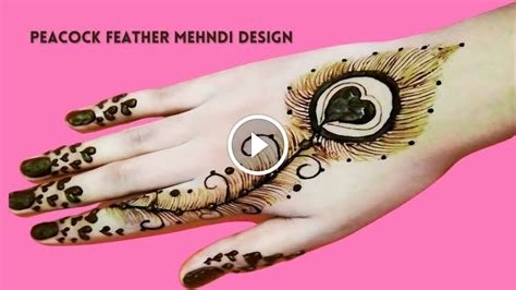 3_45 Mor Pankh Mehndi Design Simple and Beautiful