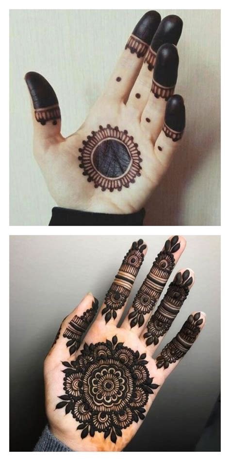 8_Round Mehndi Designs 26 Easy Circle Shape Mehandi Design for Brides
