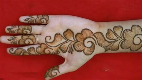 8_Modern Back Hand Mehndi Design Simple Most Beautiful Stylish And Easy