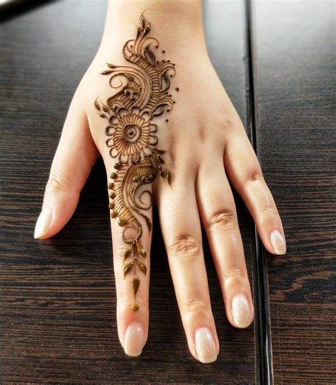 2_50 Latest One Finger Mehndi Designs  K4 Fashion