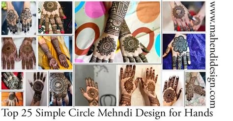 11_Simple Circle Mehndi Design 2018  They also bored from over kind of