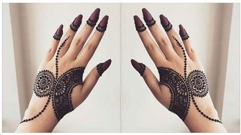 15_Beautiful  Simple Mehndi Designs for Hand  K4 Fashion
