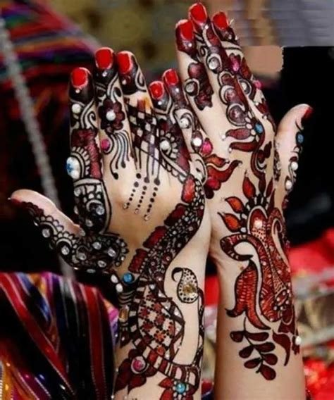 14_Sparkle Modern Bridal Mehndi Design  Modern Bridal Mehndi Designs