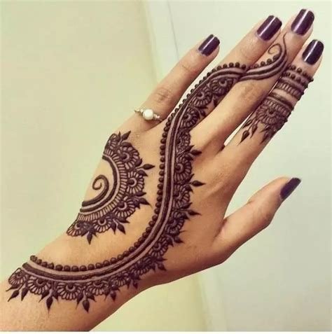 5_50 Latest One Finger Mehndi Designs  K4 Fashion