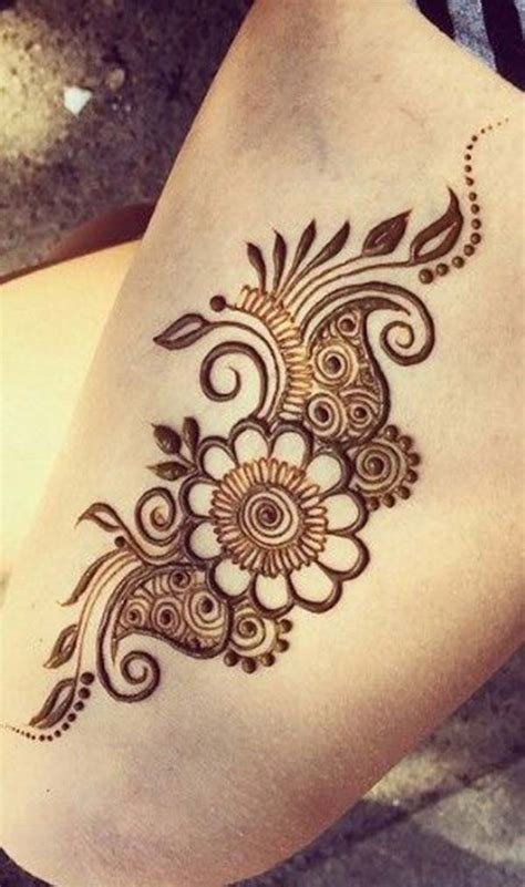 5_Henna Mehndi tattoo designs idea for thigh  Tattoos Ideas