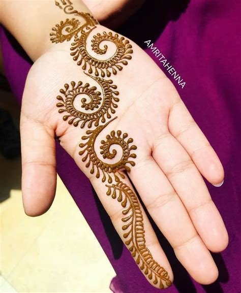 6_Simple Arabic Mehndi Designs for Front Hand  K4 Fashion