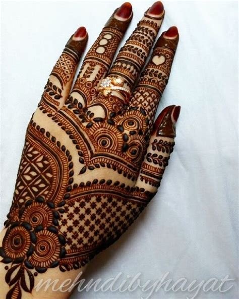 1_Beautiful Front and Back Hand Mehndi Designs For Bridal